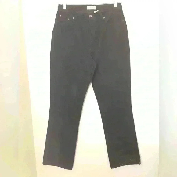 Vtg St John's Bay Black Boot Cut Jeans Women 16 Tall - Picture 3 of 14